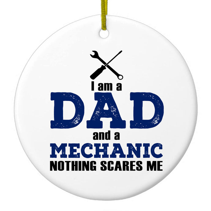 Nothing Scares Me Ceramic Ornament