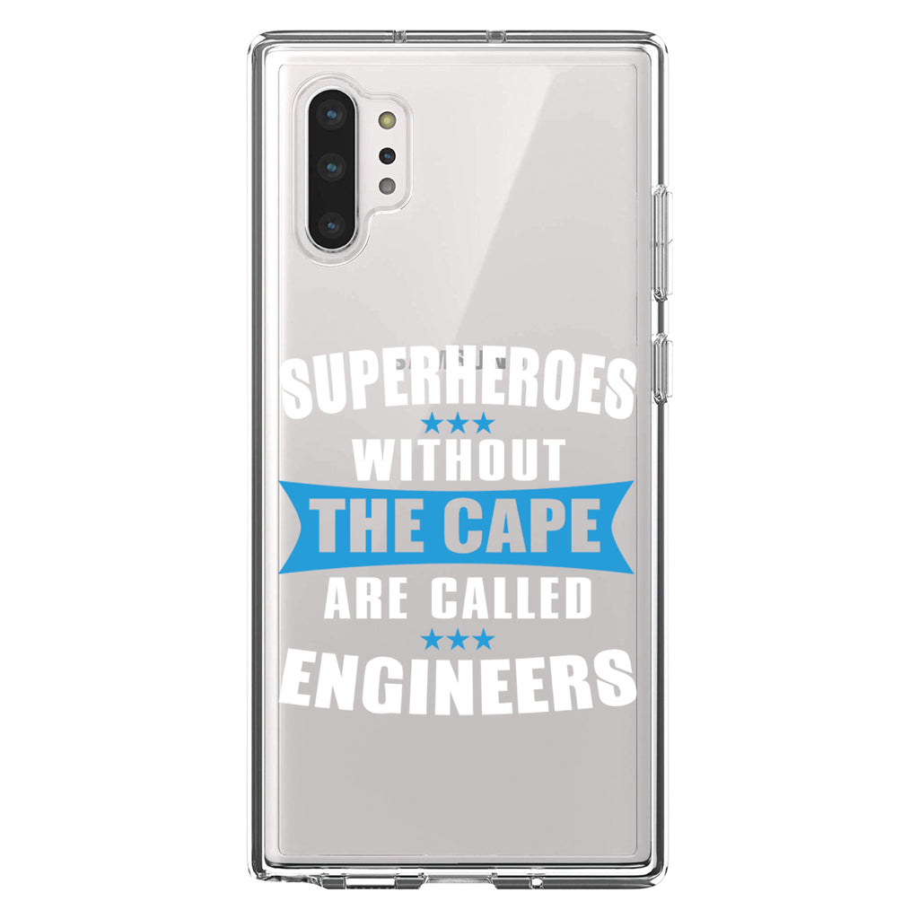 Superheroes Without Cape are Engineers Clear Shockproof iPhone Case, view 10