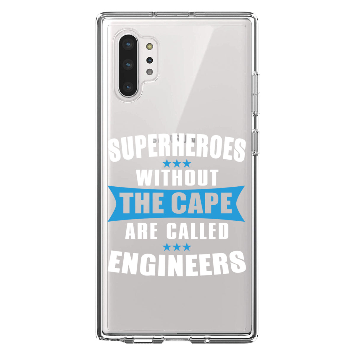 Superheroes Without Cape are Engineers Clear Shockproof iPhone Case, view 10