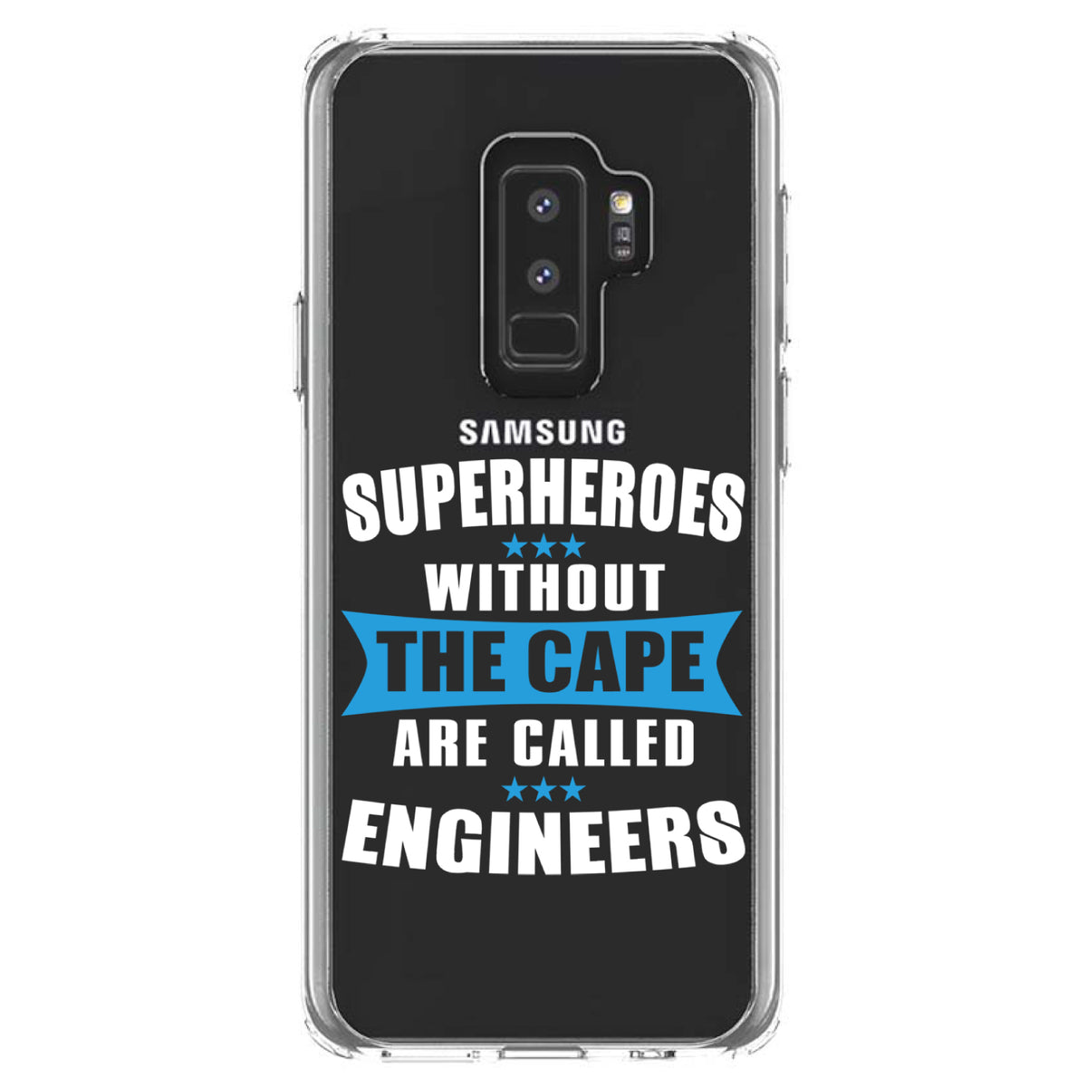 Superheroes Without Cape are Engineers Clear Shockproof iPhone Case, view 20