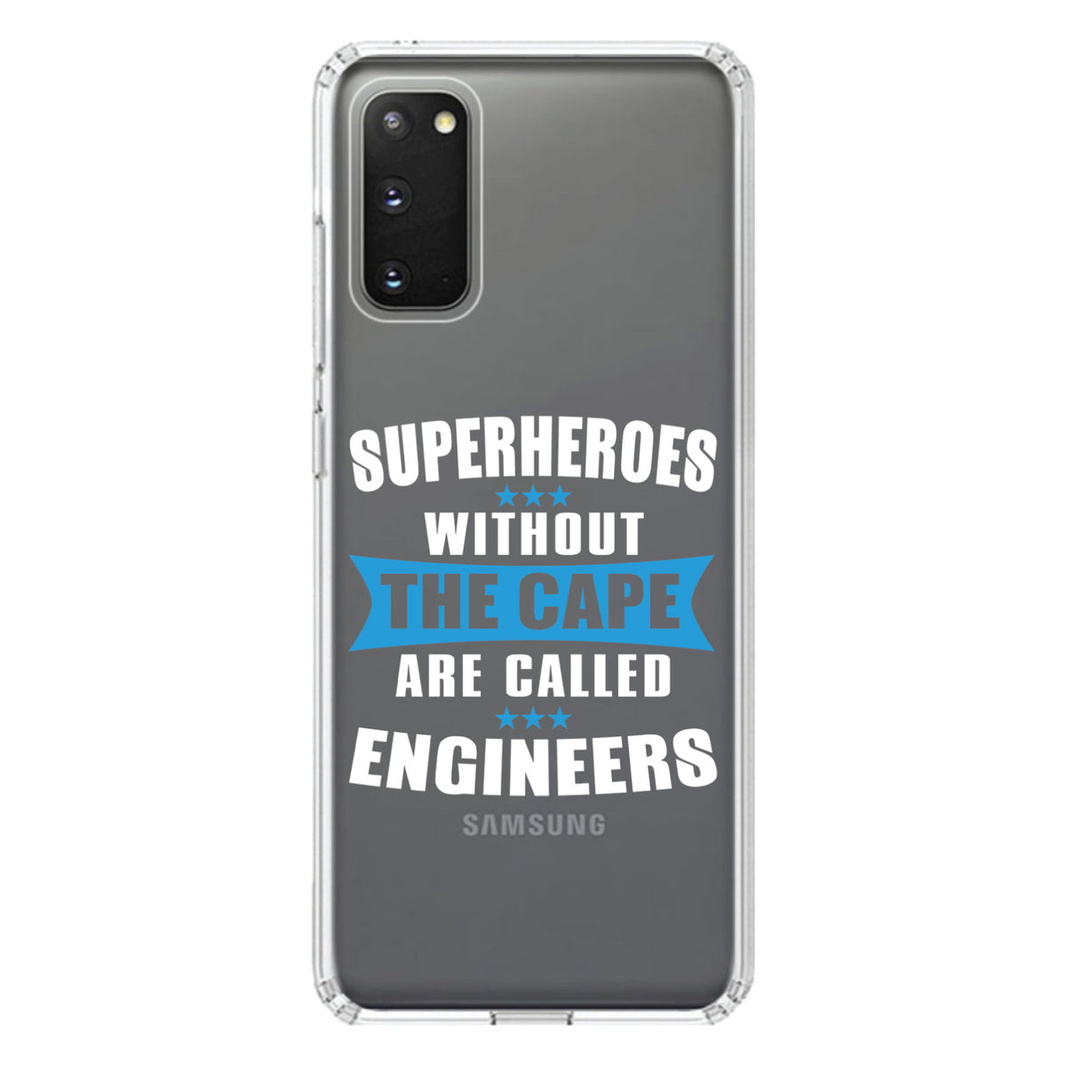 Superheroes Without Cape are Engineers Clear Shockproof iPhone Case, view 13