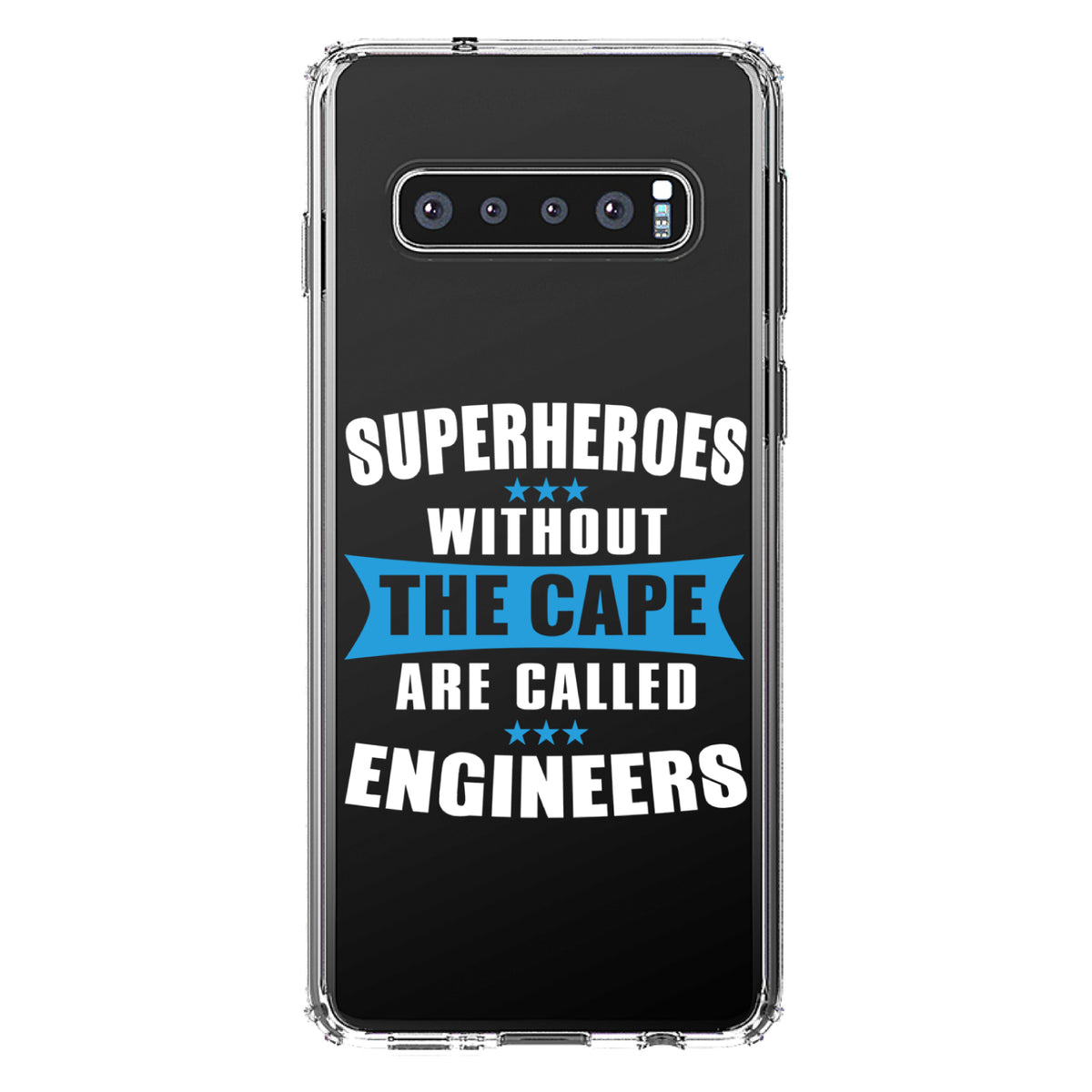 Superheroes Without Cape are Engineers Clear Shockproof iPhone Case, view 17