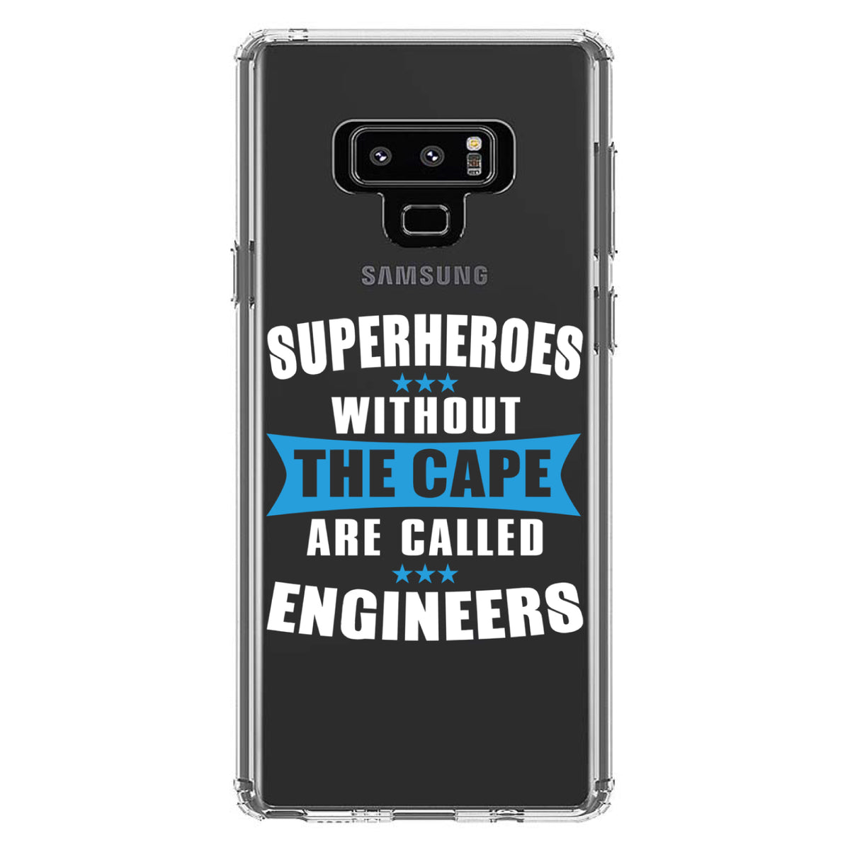 Superheroes Without Cape are Engineers Clear Shockproof iPhone Case, view 11