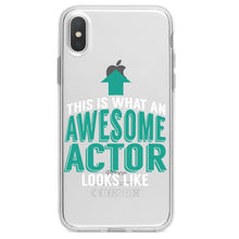 DistinctInk® Clear Shockproof Hybrid Case for Apple iPhone / Samsung Galaxy / Google Pixel - This Is What An Awesome Actor Looks Like