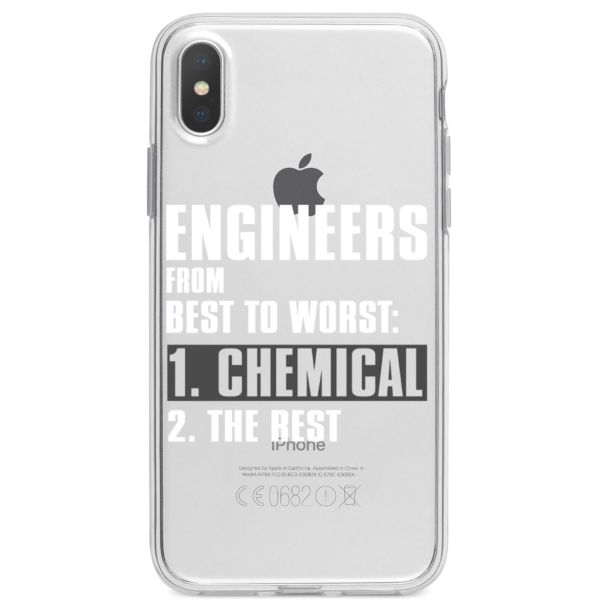 Chemical Engineers are the Best Clear Shockproof iPhone Case, view 3