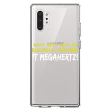 DistinctInk® Clear Shockproof Hybrid Case for Apple iPhone / Samsung Galaxy / Google Pixel - Don't Mess with Electrical Engineer It Megahertz