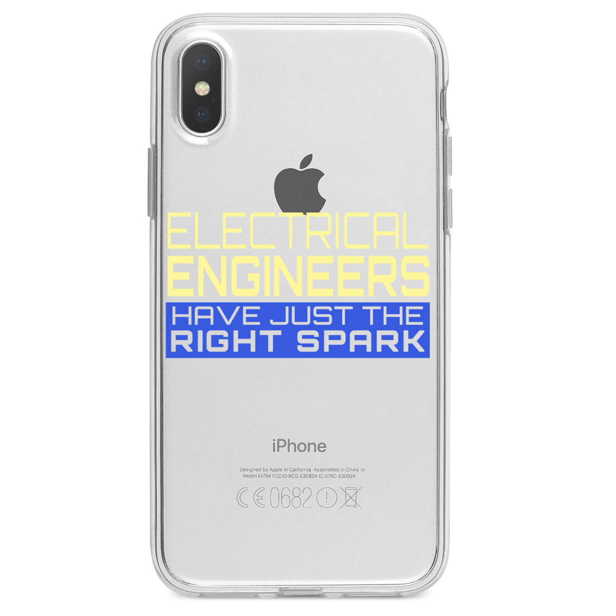 Electrical Engineers Have the Right Spark Clear Shockproof iPhone Case, view 2