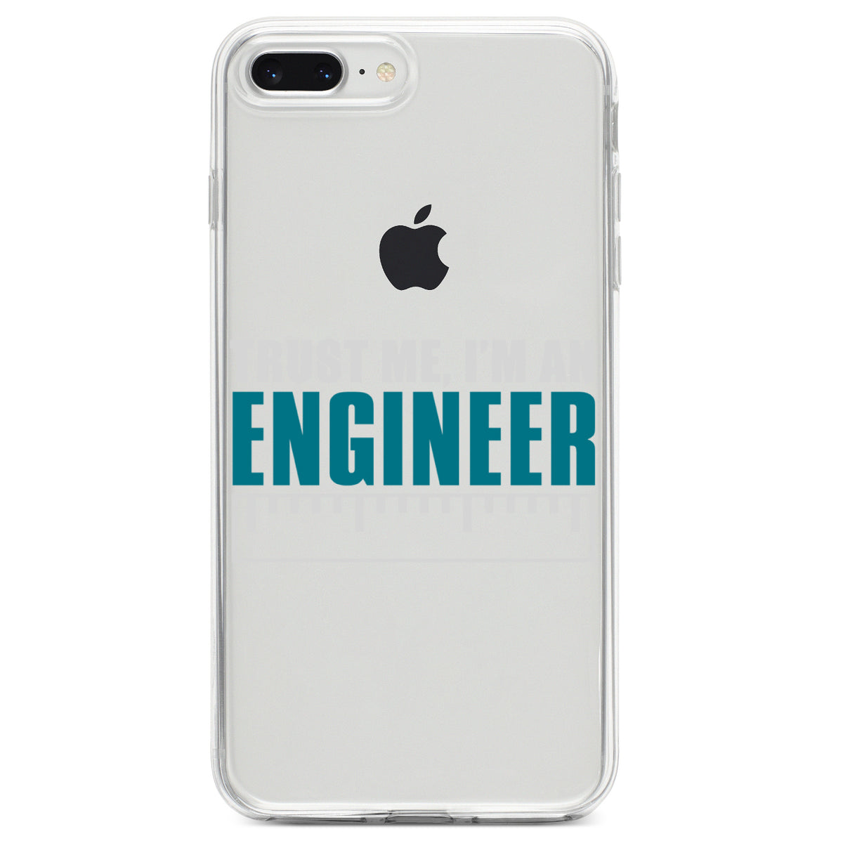 Trust Me I'm an Engineer Clear Shockproof iPhone Case, view 6