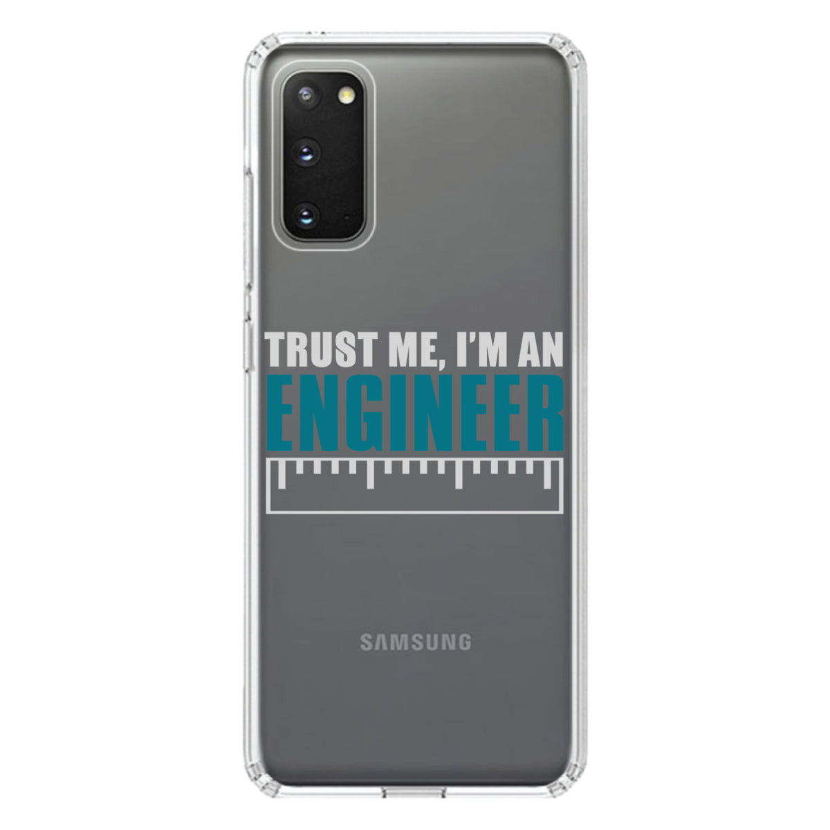 Trust Me I'm an Engineer Clear Shockproof iPhone Case, view 13