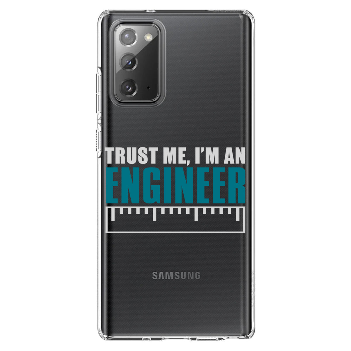 Trust Me I'm an Engineer Clear Shockproof iPhone Case, view 8