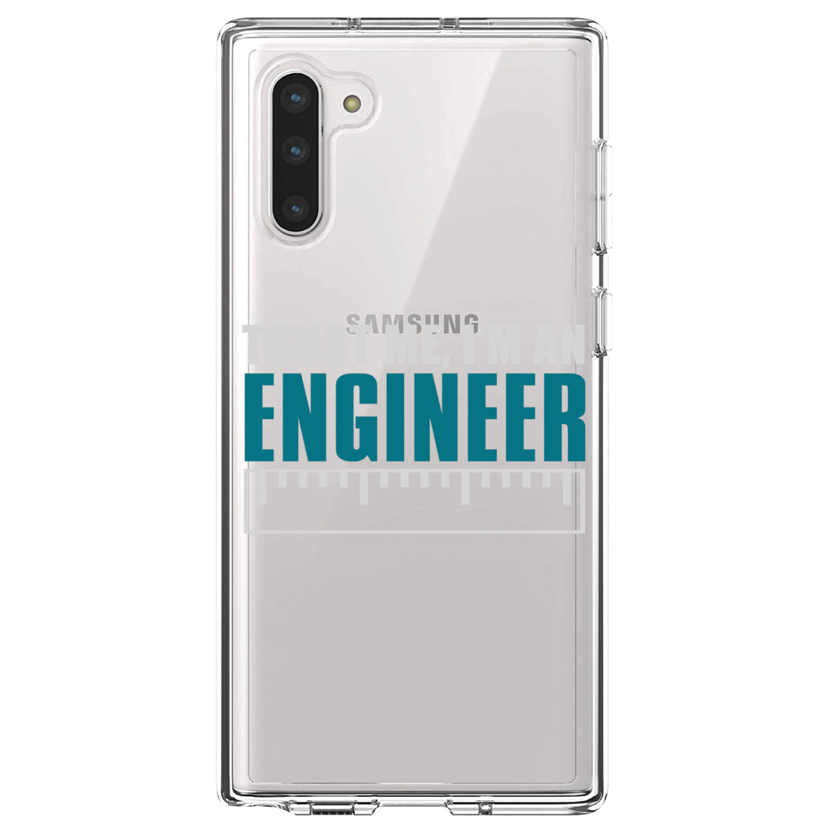 Trust Me I'm an Engineer Clear Shockproof iPhone Case, view 9