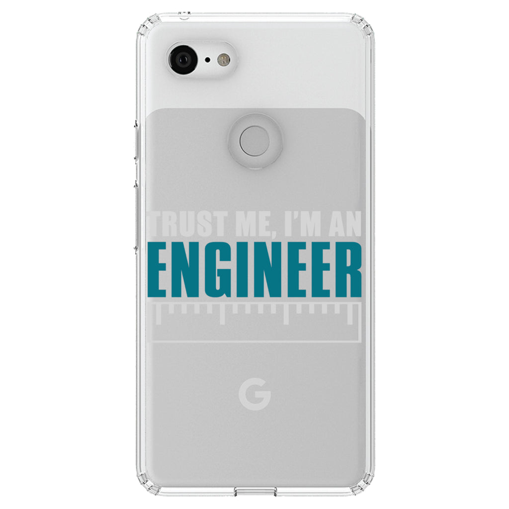 Trust Me I'm an Engineer Clear Shockproof iPhone Case, view 22