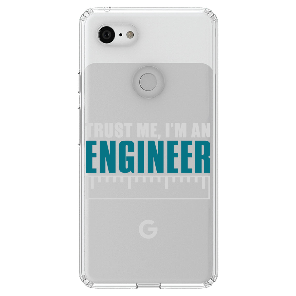 Trust Me I'm an Engineer Clear Shockproof iPhone Case, view 22