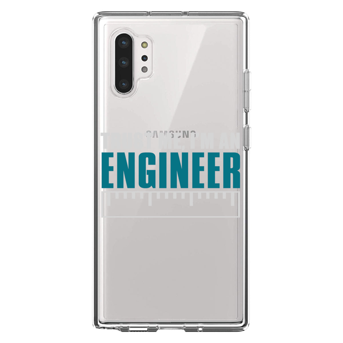 Trust Me I'm an Engineer Clear Shockproof iPhone Case, view 10