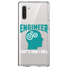 DistinctInk® Clear Shockproof Hybrid Case for Apple iPhone / Samsung Galaxy / Google Pixel - Engineer That's How I Roll