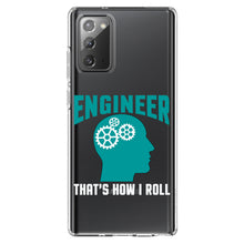 DistinctInk® Clear Shockproof Hybrid Case for Apple iPhone / Samsung Galaxy / Google Pixel - Engineer That's How I Roll