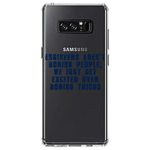 DistinctInk® Clear Shockproof Hybrid Case for Apple iPhone / Samsung Galaxy / Google Pixel - Engineers Aren't Boring Excited Over Boring Things