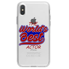 DistinctInk® Clear Shockproof Hybrid Case for Apple iPhone / Samsung Galaxy / Google Pixel - The World's Best Actor