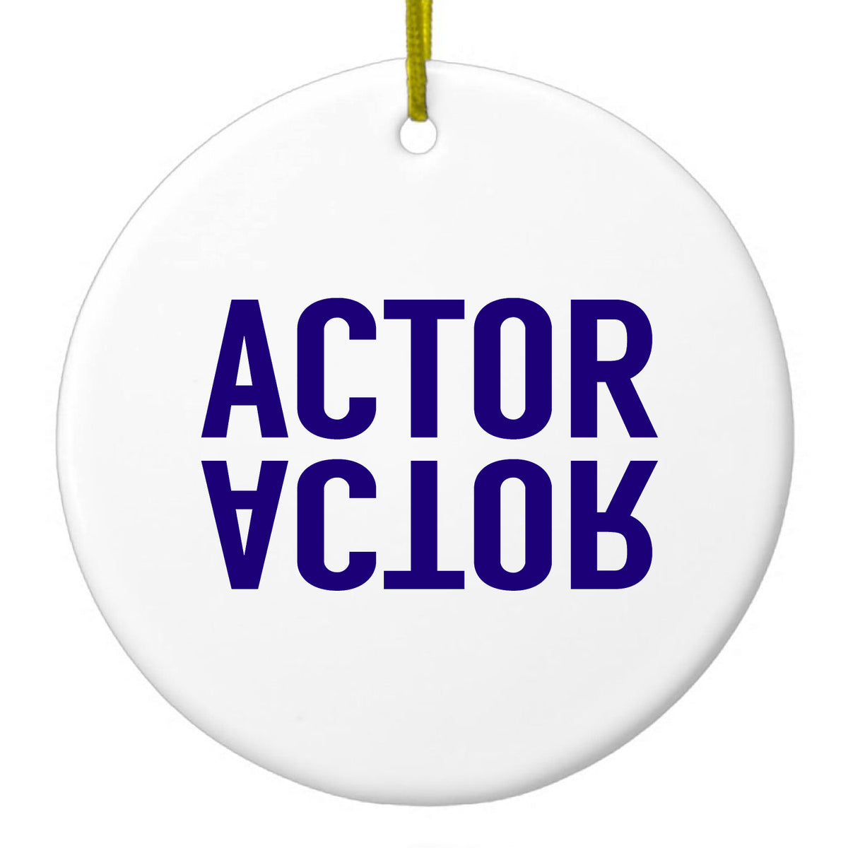 Actor (Reflection) Ceramic Ornament