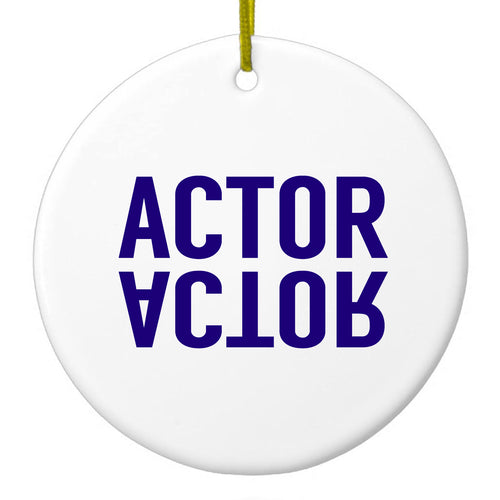 Actor (Reflection) Ceramic Ornament