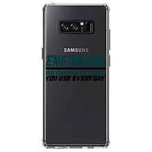 DistinctInk® Clear Shockproof Hybrid Case for Apple iPhone / Samsung Galaxy / Google Pixel - Engineers Design What You Use Everyday