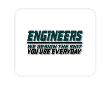 DistinctInk Custom Foam Rubber Mouse Pad - 1/4" Thick - Engineers Design What You Use Everyday