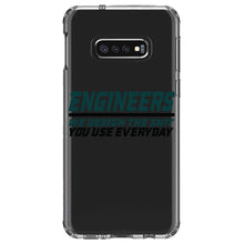 DistinctInk® Clear Shockproof Hybrid Case for Apple iPhone / Samsung Galaxy / Google Pixel - Engineers Design What You Use Everyday