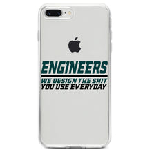 DistinctInk® Clear Shockproof Hybrid Case for Apple iPhone / Samsung Galaxy / Google Pixel - Engineers Design What You Use Everyday