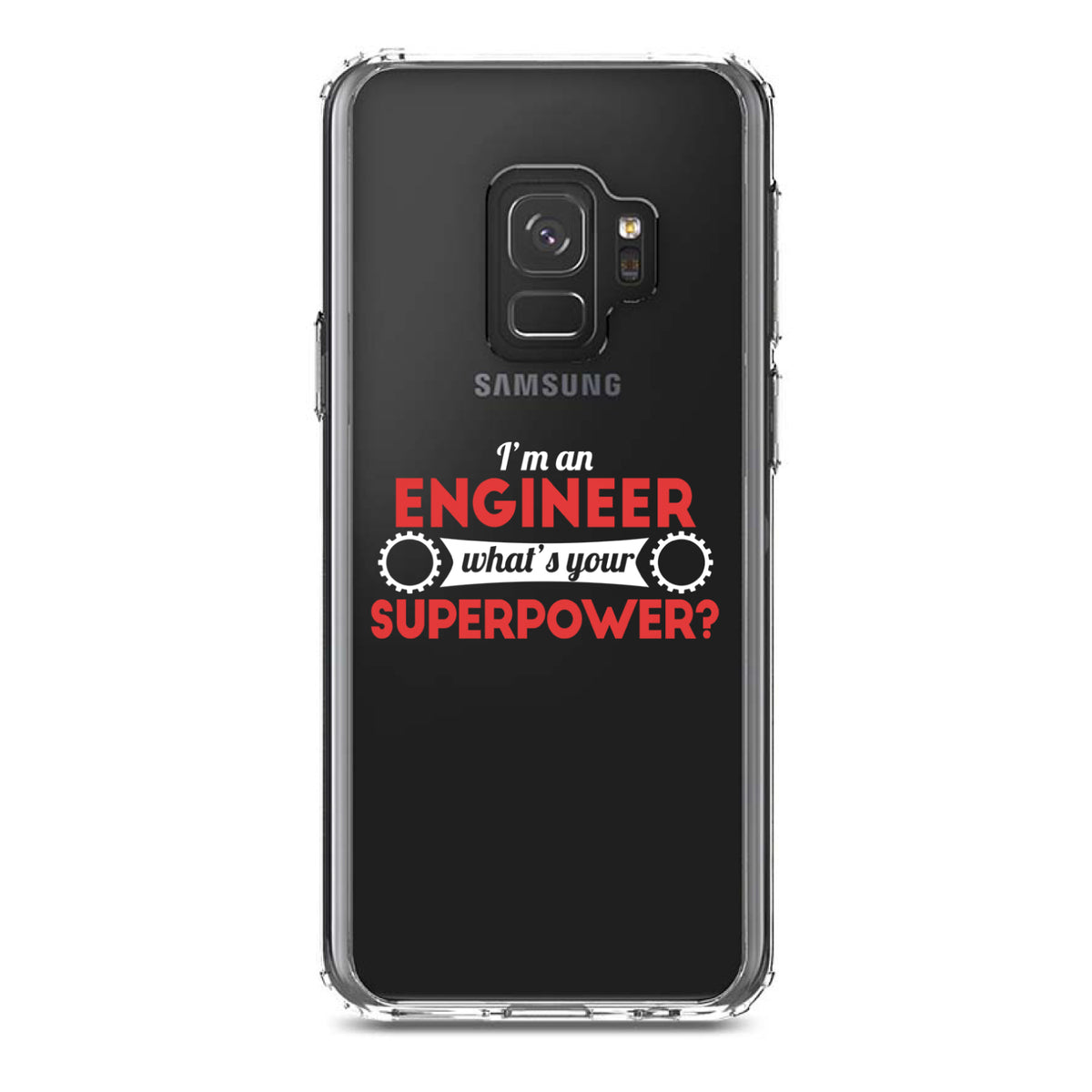 I'm an Engineer What's Your Superpower Clear Shockproof iPhone Case, view 19