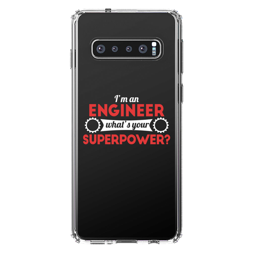 I'm an Engineer What's Your Superpower Clear Shockproof iPhone Case, view 16