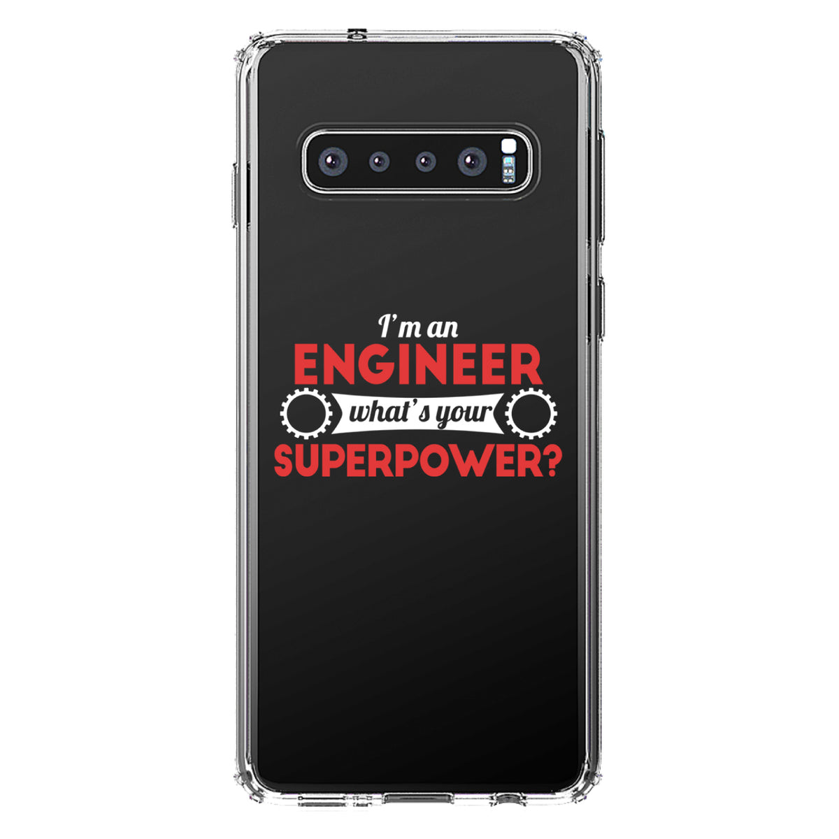 I'm an Engineer What's Your Superpower Clear Shockproof iPhone Case, view 17