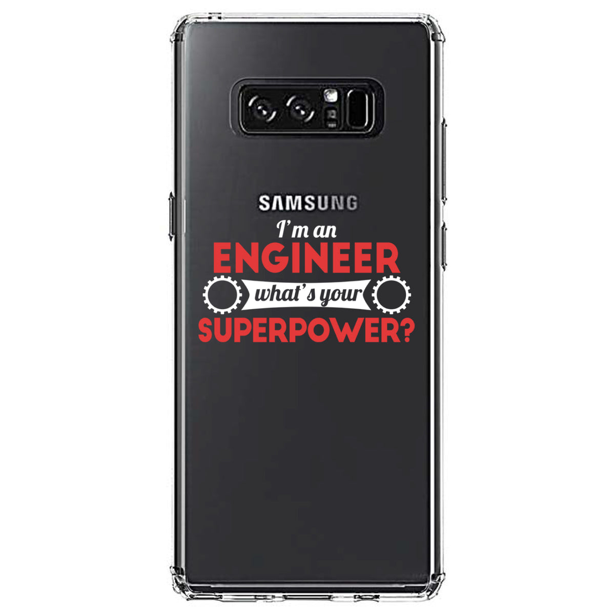 I'm an Engineer What's Your Superpower Clear Shockproof iPhone Case, view 12