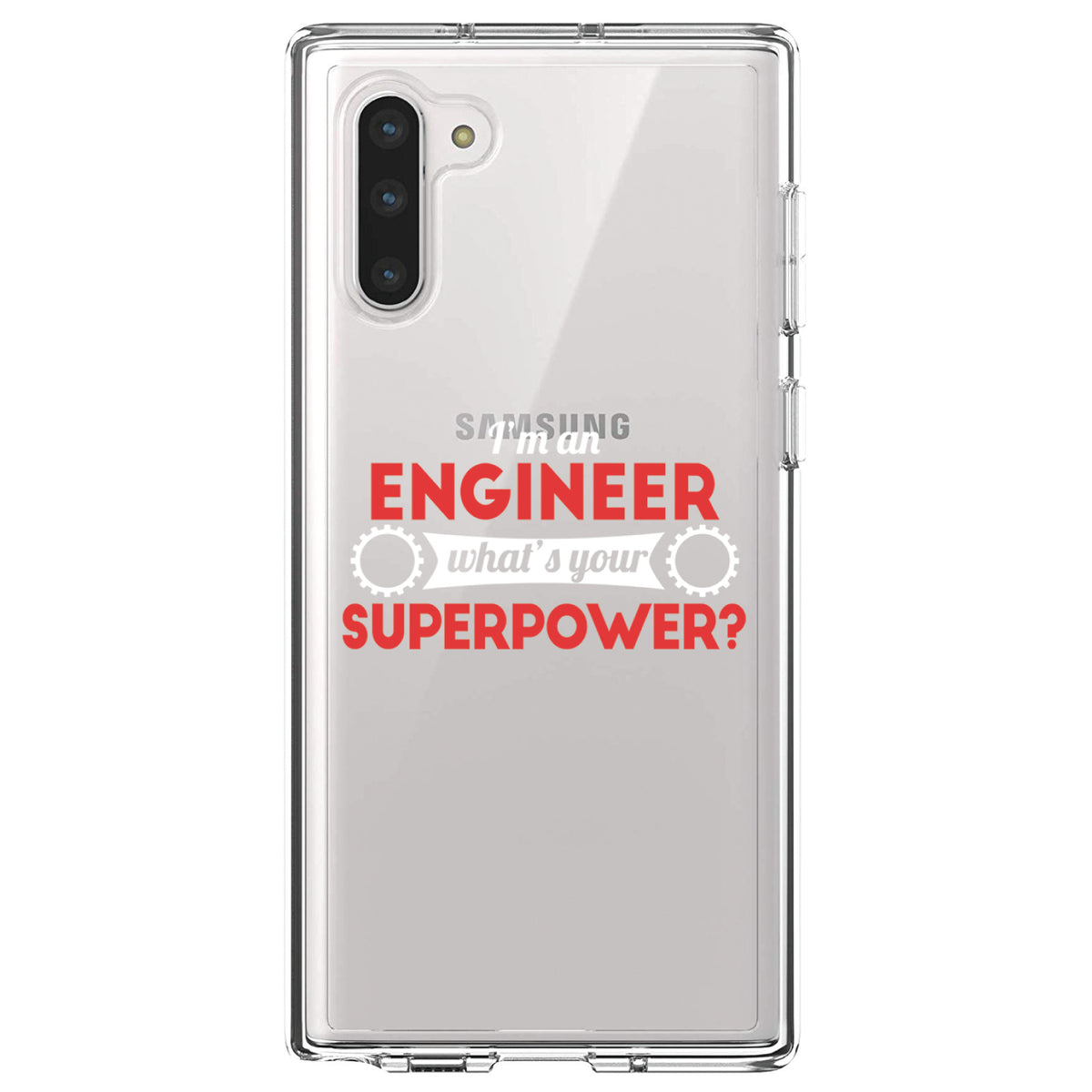 I'm an Engineer What's Your Superpower Clear Shockproof iPhone Case, view 9