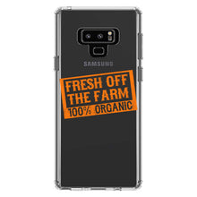 DistinctInk® Clear Shockproof Hybrid Case for Apple iPhone / Samsung Galaxy / Google Pixel - Fresh Off the Farm 100% Organic