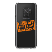 DistinctInk® Clear Shockproof Hybrid Case for Apple iPhone / Samsung Galaxy / Google Pixel - Fresh Off the Farm 100% Organic