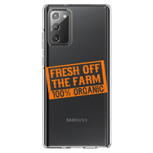 DistinctInk® Clear Shockproof Hybrid Case for Apple iPhone / Samsung Galaxy / Google Pixel - Fresh Off the Farm 100% Organic