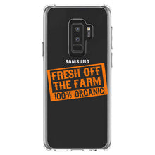 DistinctInk® Clear Shockproof Hybrid Case for Apple iPhone / Samsung Galaxy / Google Pixel - Fresh Off the Farm 100% Organic