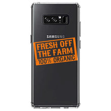 DistinctInk® Clear Shockproof Hybrid Case for Apple iPhone / Samsung Galaxy / Google Pixel - Fresh Off the Farm 100% Organic