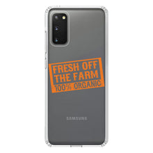 DistinctInk® Clear Shockproof Hybrid Case for Apple iPhone / Samsung Galaxy / Google Pixel - Fresh Off the Farm 100% Organic