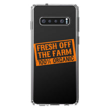 DistinctInk® Clear Shockproof Hybrid Case for Apple iPhone / Samsung Galaxy / Google Pixel - Fresh Off the Farm 100% Organic