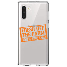DistinctInk® Clear Shockproof Hybrid Case for Apple iPhone / Samsung Galaxy / Google Pixel - Fresh Off the Farm 100% Organic