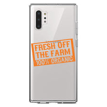 DistinctInk® Clear Shockproof Hybrid Case for Apple iPhone / Samsung Galaxy / Google Pixel - Fresh Off the Farm 100% Organic