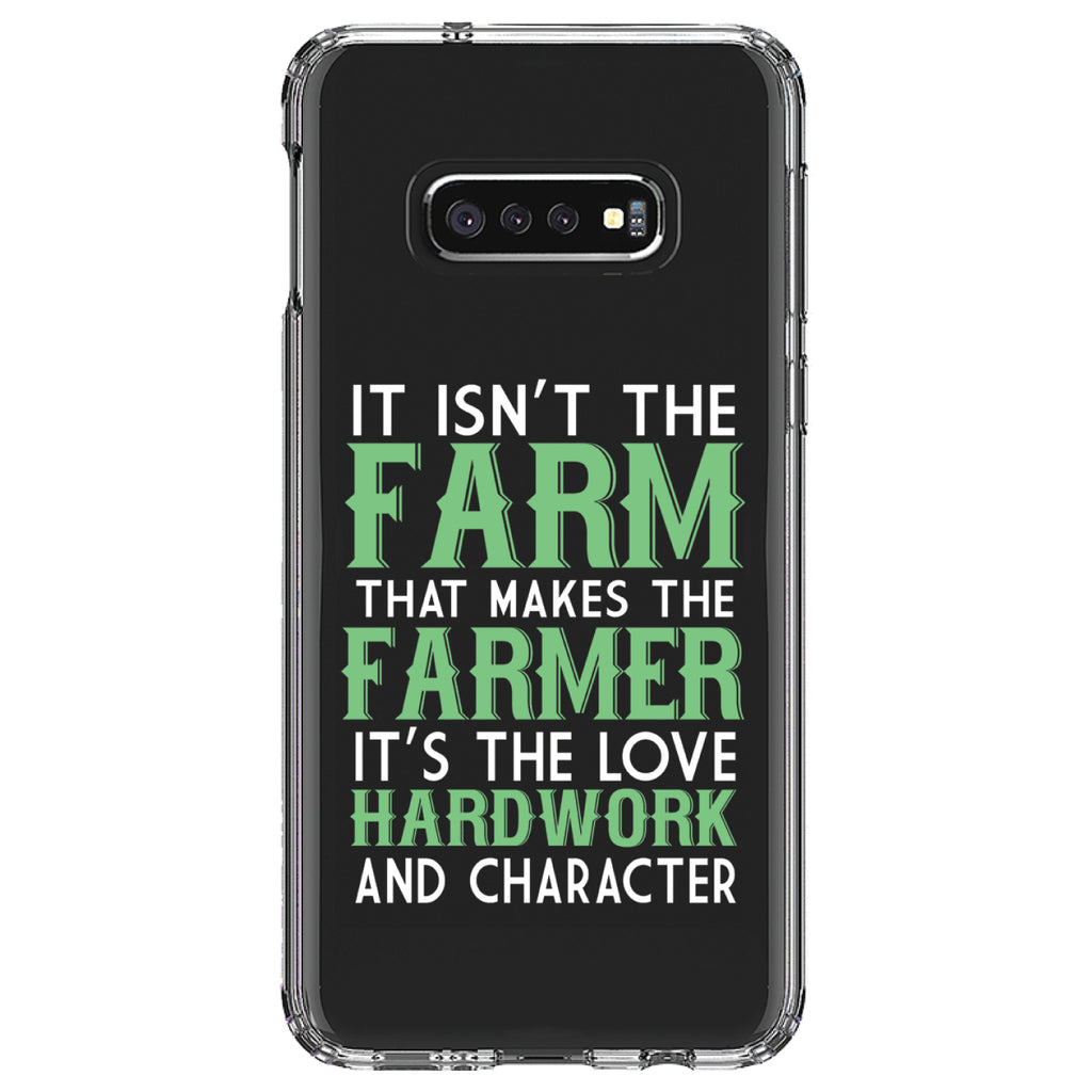 Hard Work & Character Make the Farmer Clear Shockproof iPhone Case, view 18