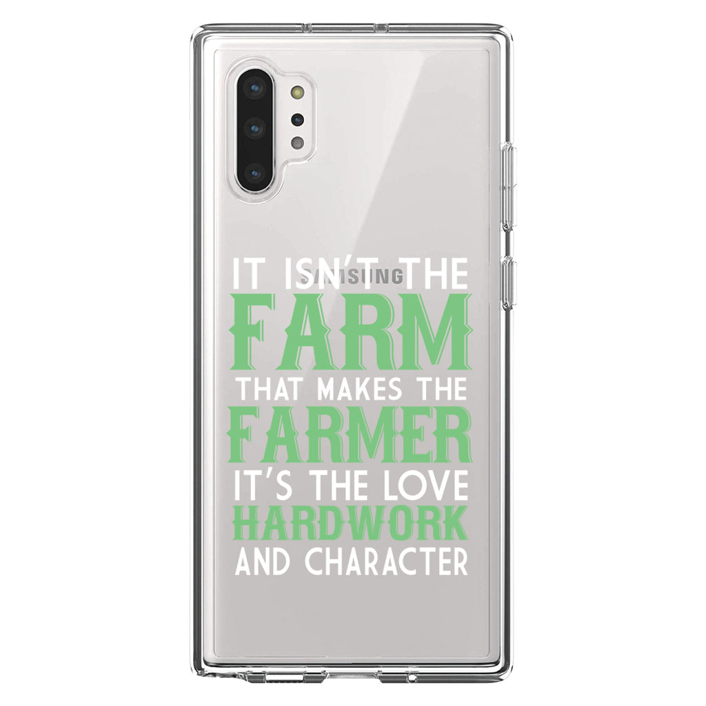 Hard Work & Character Make the Farmer Clear Shockproof iPhone Case, view 10