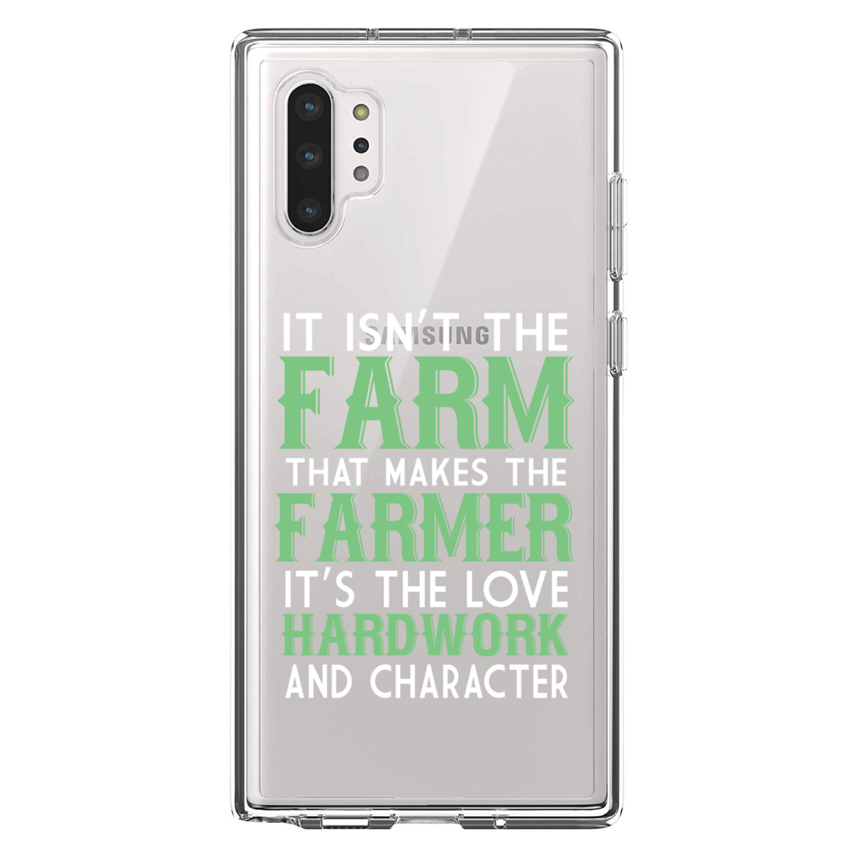 Hard Work & Character Make the Farmer Clear Shockproof iPhone Case, view 10