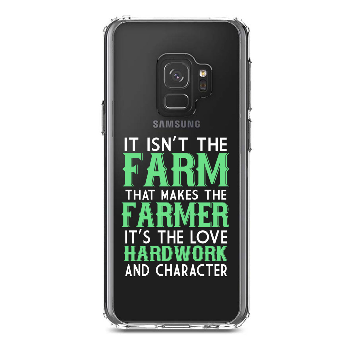 Hard Work & Character Make the Farmer Clear Shockproof iPhone Case, view 19