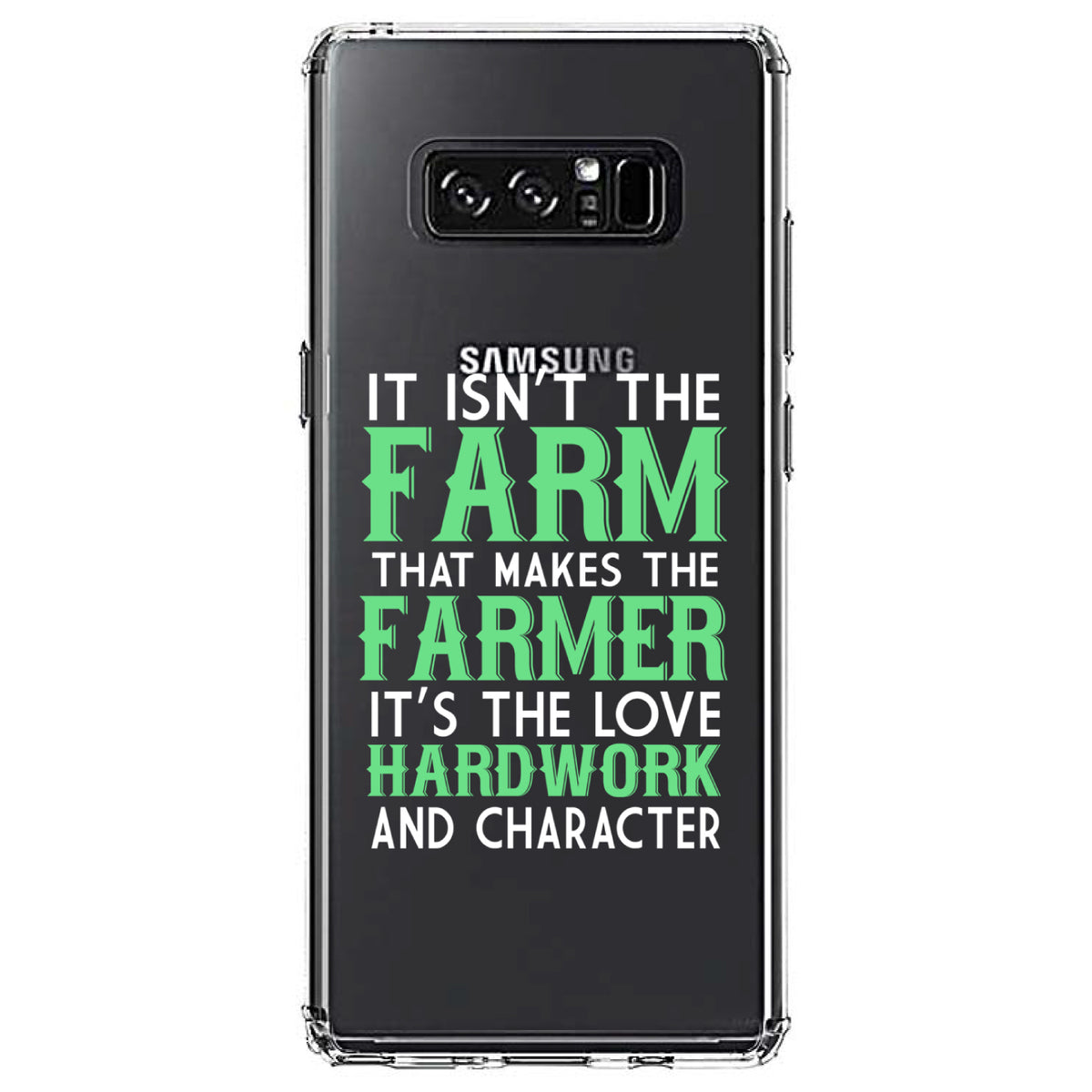 Hard Work & Character Make the Farmer Clear Shockproof iPhone Case, view 12