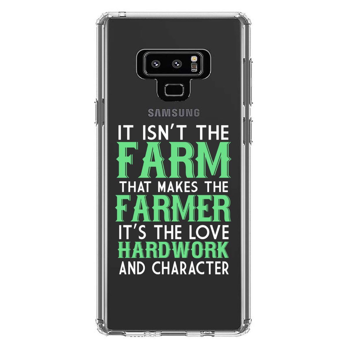 Hard Work & Character Make the Farmer Clear Shockproof iPhone Case, view 11