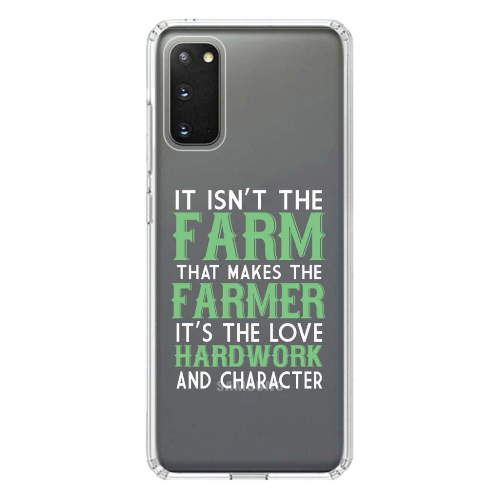 Hard Work & Character Make the Farmer Clear Shockproof iPhone Case, view 13