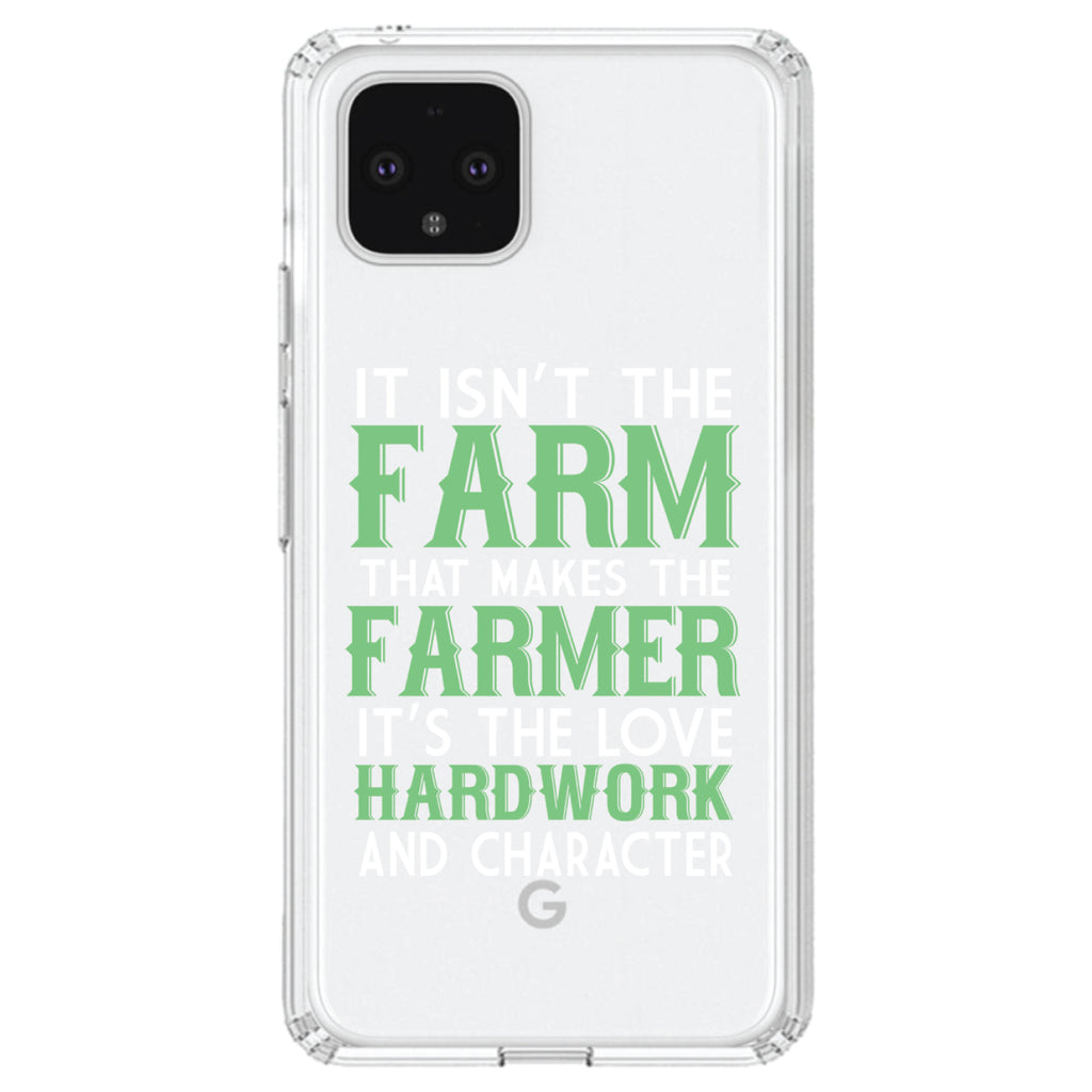 Hard Work & Character Make the Farmer Clear Shockproof iPhone Case, view 23